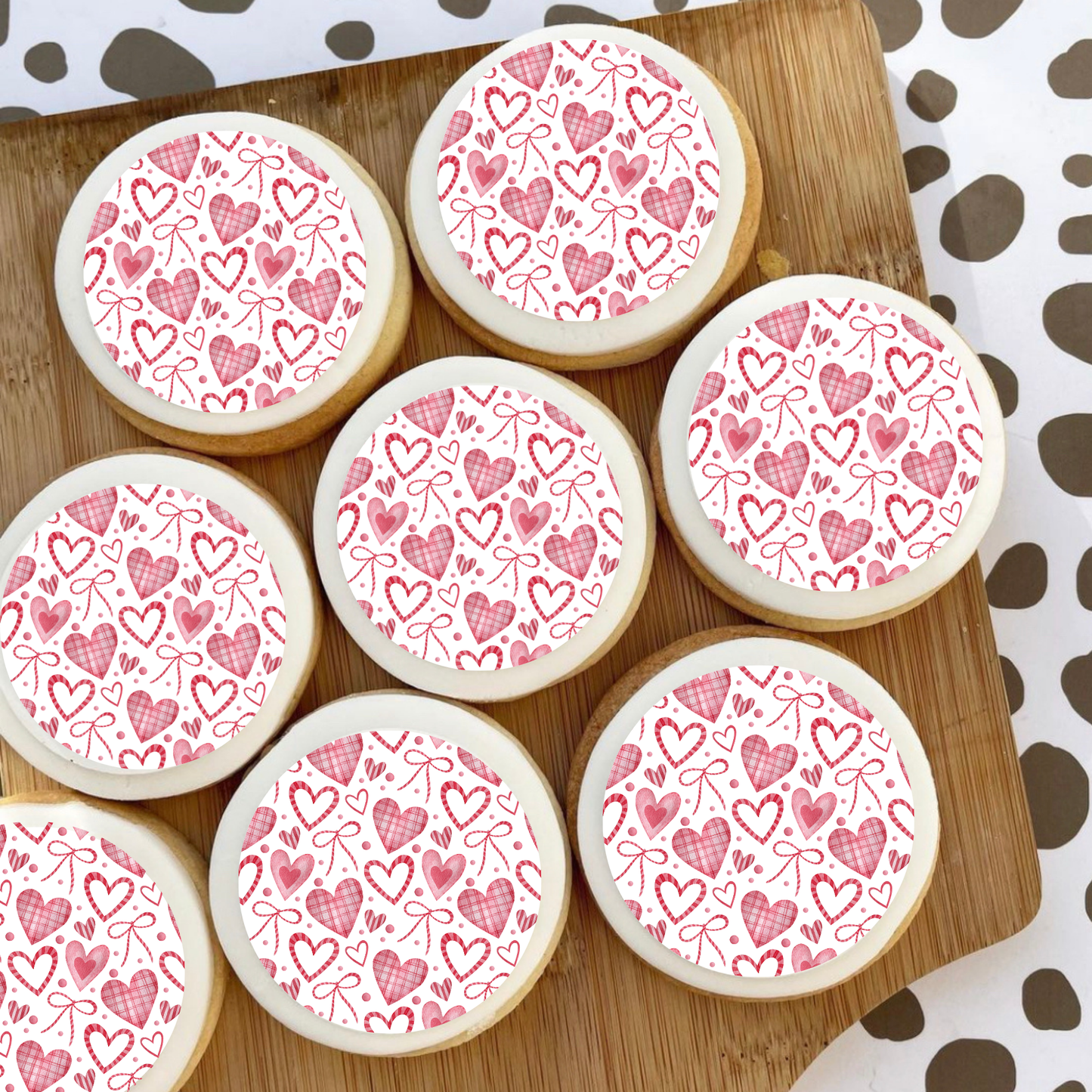 Valentines Day Edible Cupcake Toppers