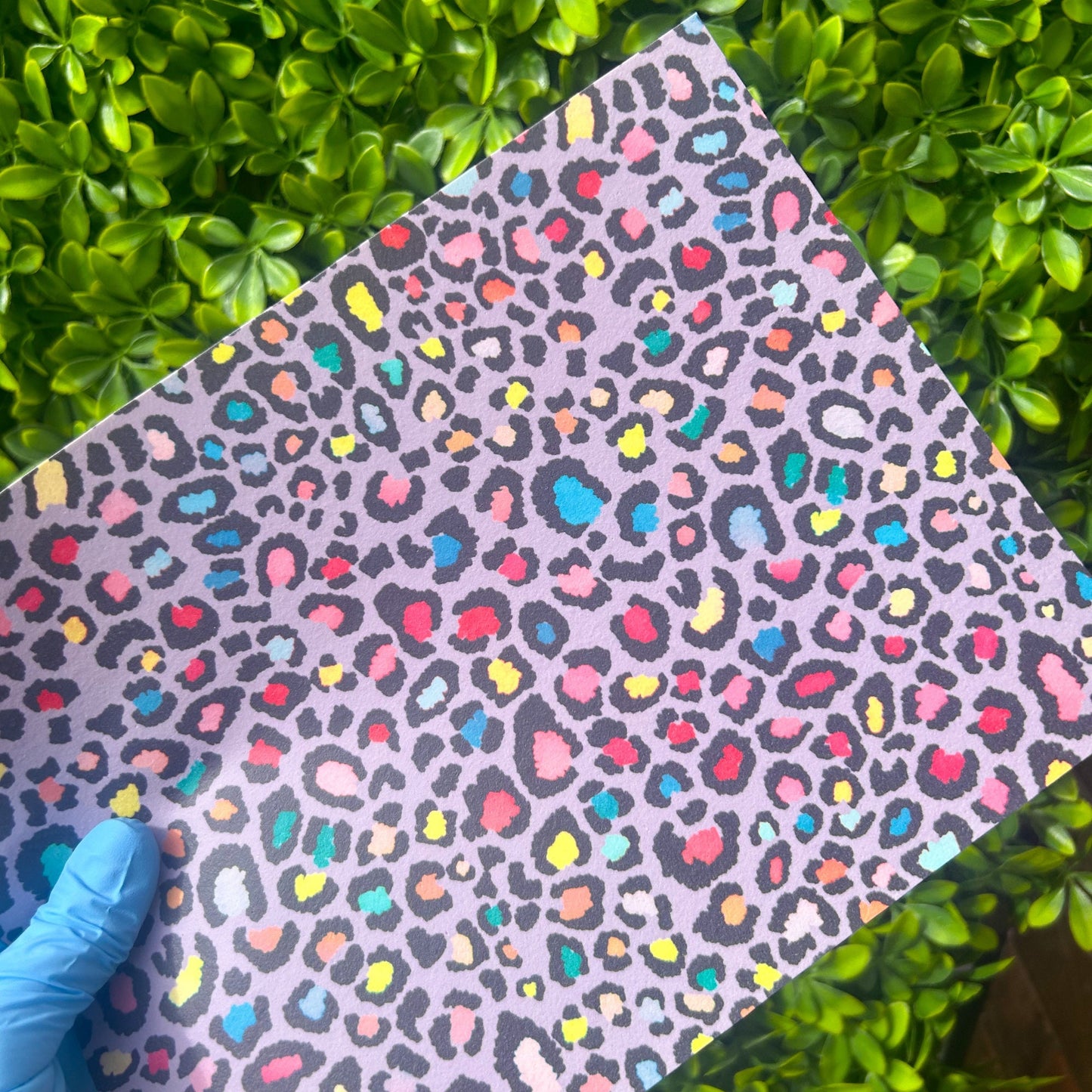 Rainbow Leopard Print Icing Sheet