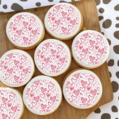 Valentines Day Edible Cupcake Toppers