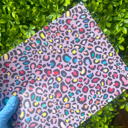 Rainbow Leopard Print Icing Sheet